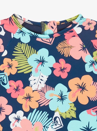 Morning Flower - Long Sleeve One-Piece Swimsuit for Girls 2-7  ERLWR03359