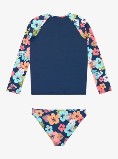 Morning Flower - Long Sleeve Rash Vest Set for Girls 2-7  ERLWR03360