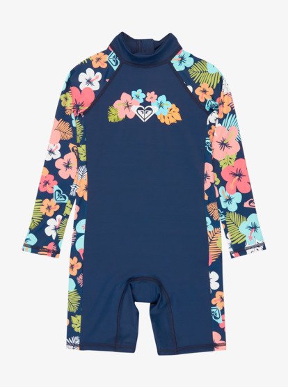 Morning Flower - Long Sleeve One-Piece Swimsuit for Girls 2-7  ERLWR03361