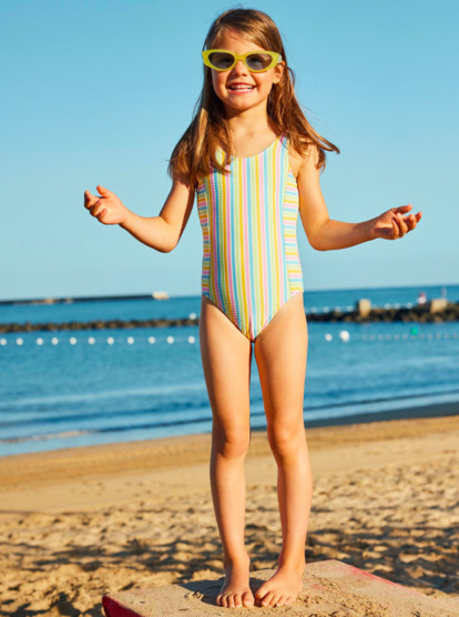 Mirage Stripe  - One Piece Swimsuit for Girls 2 - 7  ERLX103111