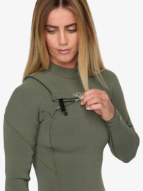 2 4/3 Elite Xtra Stretch - Combinaison de surf zip poitrine pour Femme Vert 26BW213504 Roxy