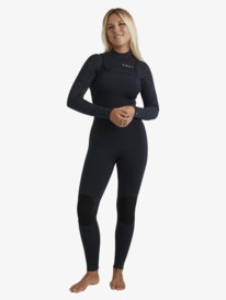 3 4/3 Swell Natural - Chest Zip Wetsuit for Women Brown 26BW213509 Roxy