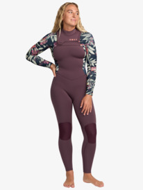 0 4/3 Swell Natural - Chest Zip Wetsuit for Women Black 26BW213509 Roxy