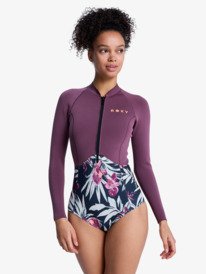 0 1mm Swell Natural - Lang&auml;rmliger Front-Zip-Springsuit f&uuml;r Frauen Schwarz 26BW243506 Roxy