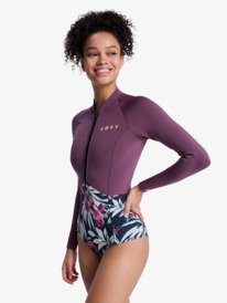 1 1mm Swell Natural - Lang&auml;rmliger Front-Zip-Springsuit f&uuml;r Frauen Schwarz 26BW243506 Roxy