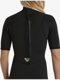 8 2/2mm Prologue+ - Short Sleeve Back Zip Springsuit for Women Black 26BW253502 Roxy