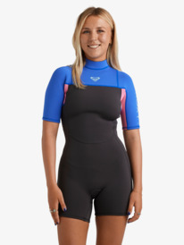 0 2/2mm Prologue+ - Springsuit met Korte Mouwen en Achterrits voor Dames Red 26BW253502 Roxy