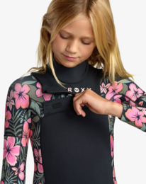 2 3/2mm Swell Natural - Chest Zip Wetsuit for Girls 8-16 Pink 26RW213500 Roxy