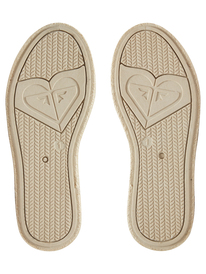 4 Flora - Chaussures slip-on pour Fille Beige ARGS600113 Roxy
