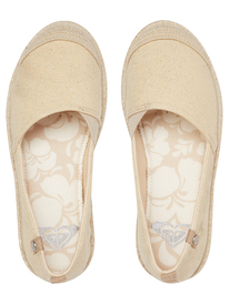 3 Flora - Chaussures slip-on pour Fille Beige ARGS600113 Roxy