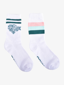 0 2 Pack Crew Socks - Chaussettes hautes pour Femme  ARJAA03237 Roxy