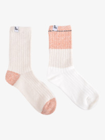 0 2 Pack Boot Socks - Chaussettes pour Femme Blanc ARJAA03239 Roxy