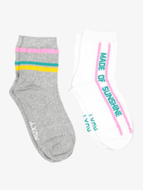 0 Shorty - Socks [2 Pack] for Women White ARJAA03253 Roxy