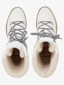 3 Brandi - Stivali in pelle da Donna White ARJB700656 Roxy