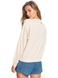 4 Surfing By Moonlight - Sweatshirt for Women Beige ARJFT03884 Roxy