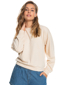0 Surfing By Moonlight - Sweatshirt for Women Beige ARJFT03884 Roxy