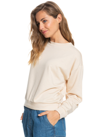 1 Surfing By Moonlight - Sweatshirt for Women Beige ARJFT03884 Roxy