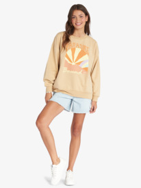 1 Morning Hike - Sweat pour Femme Beige ARJFT04025 Roxy
