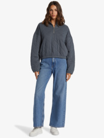 3 Bonfire Babe - Half-Zip Sweatshirt for Women  ARJFT04257 Roxy