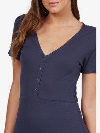 6 Short Sleeve Midi Dress - Robe midi manches courtes pour Femme  ARJKD03224 Roxy
