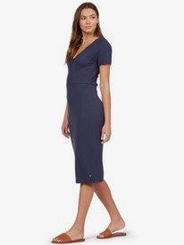5 Short Sleeve Midi Dress - Robe midi manches courtes pour Femme  ARJKD03224 Roxy
