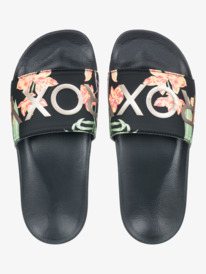 2 Slippy - Sandalias Slider para Mujer Negro ARJL100679 Roxy