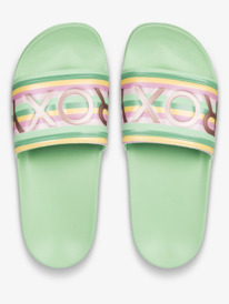 2 Slippy - Sandalias Slider para Mujer Verde ARJL100679 Roxy