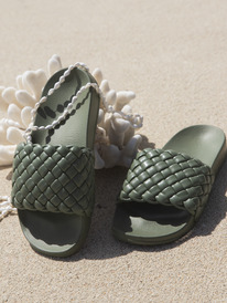 0 Slippy Puff - Sandalias para Mujer Verde ARJL101052 Roxy