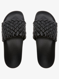 7 Slippy Puff - Slider Sandals for Women Black ARJL101052 Roxy