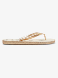 1 Viva Glitter - Flip Flops for Women Beige ARJL101119 Roxy