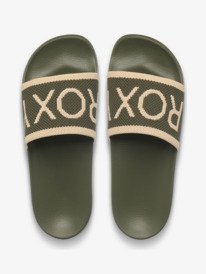 3 Slippy Knit Green ARJL101127 Roxy