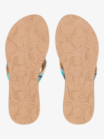 3 Porto - Beach Flip-Flops for Women Blue ARJL101167 Roxy