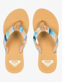 2 Porto - Beach Flip-Flops for Women Blue ARJL101167 Roxy