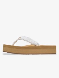 1 Porto - Platform Flip-Flops for Women Brown ARJL101168 Roxy