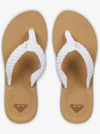 3 Porto - Platform Flip-Flops for Women Brown ARJL101168 Roxy