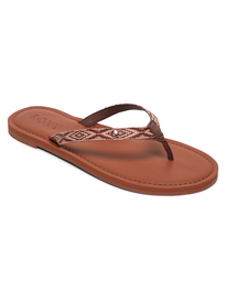 0 Janel - Flip-Flops for Women Brown ARJL200694 Roxy