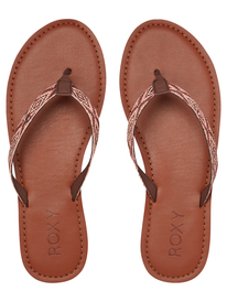 2 Janel - Flip-Flops for Women Brown ARJL200694 Roxy