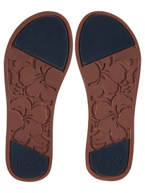 3 Tonya - Sandales en cuir pour Femme Bleu ARJL200714 Roxy