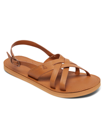 0 Tonya - Leather Sandals Beige ARJL200714 Roxy