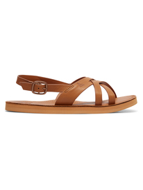 1 Tonya - Leather Sandals Beige ARJL200714 Roxy