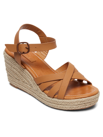 0 Eleanor - Leather Wedge Sandals  ARJL200719 Roxy