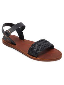 0 Jeanne - Leather Sandals Black ARJL200743 Roxy