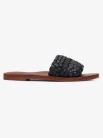 1 Arabella - Leather Sandals for Women Black ARJL200759 Roxy