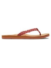 6 Lorraine Braid - Sandals for Women - Orange Orange ARJL200780 Roxy