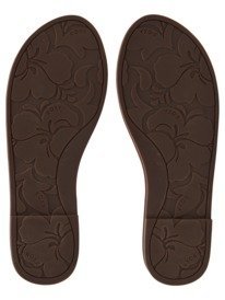 8 Wyld Rose - Leather Sandals for Women Brown ARJL200791 Roxy