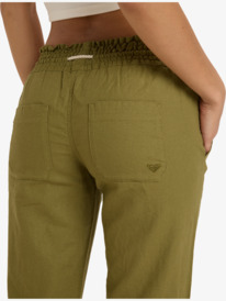 4 Oceanside - Flared Trousers for Women Green ARJNP03006 Roxy