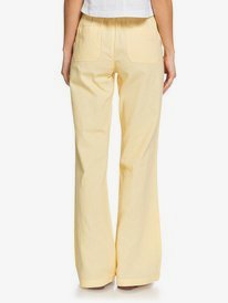 4 Oceanside - High Waisted Flared Beach Pants for Women Yellow ARJNP03155 Roxy