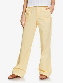 1 Oceanside - High Waisted Flared Beach Pants for Women Yellow ARJNP03155 Roxy