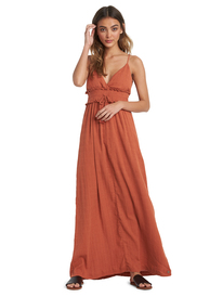 0 Venture Free - Strappy Maxi Dress for Women Orange ARJWD03280 Roxy