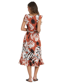 1 Time To Skip - Vestido de manga corta con largo medio para Mujer  ARJWD03288 Roxy